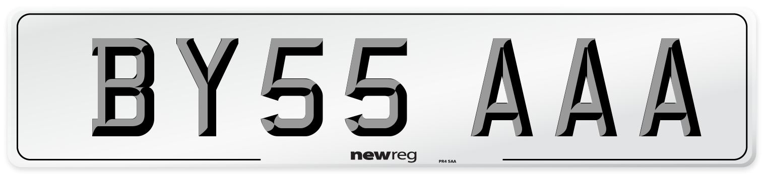 BY55 AAA Number Plate from New Reg